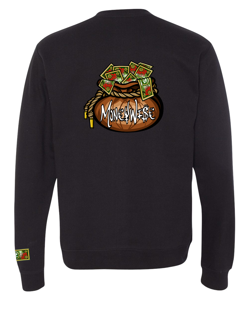 Crewneck Embroidered Front/Printed Back