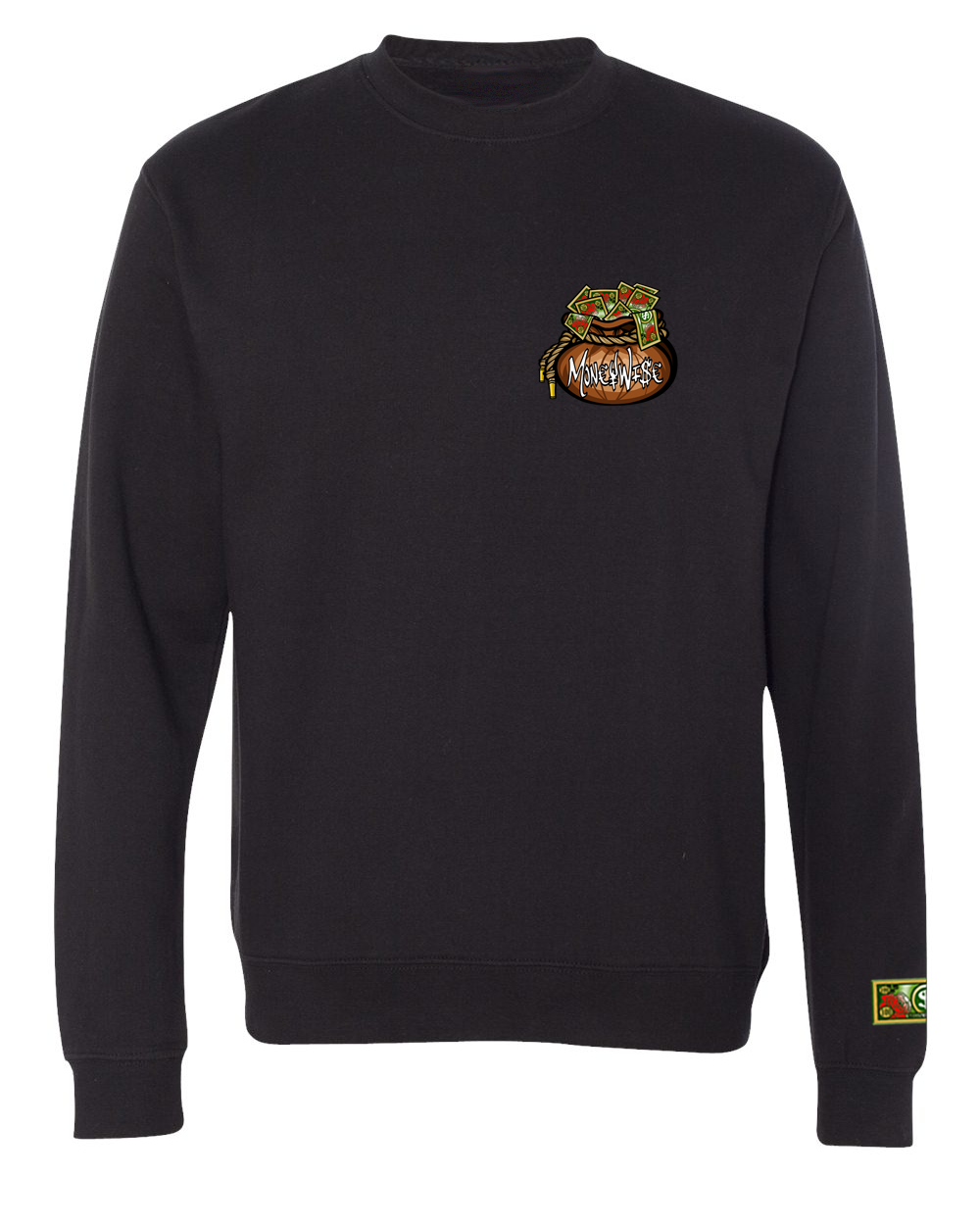 Crewneck Embroidered Front/Printed Back