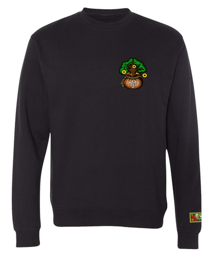 Crewneck Embroidered Front/Printed Back