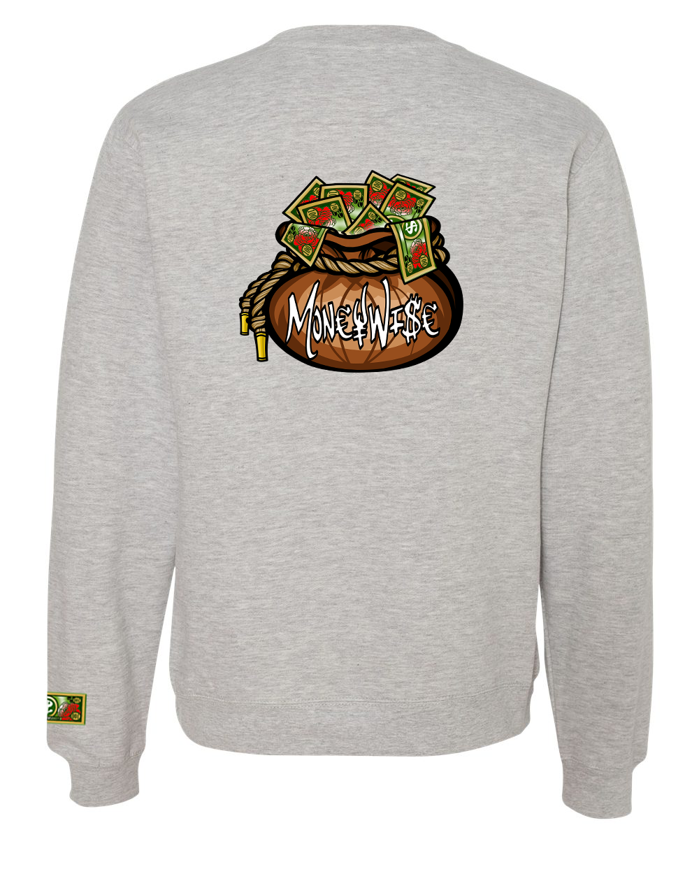 Crewneck Embroidered Front/Printed Back