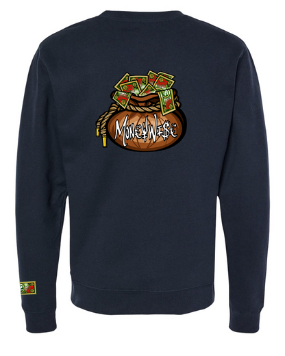 Crewneck Embroidered Front/Printed Back