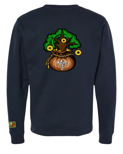 Crewneck Embroidered Front/Printed Back