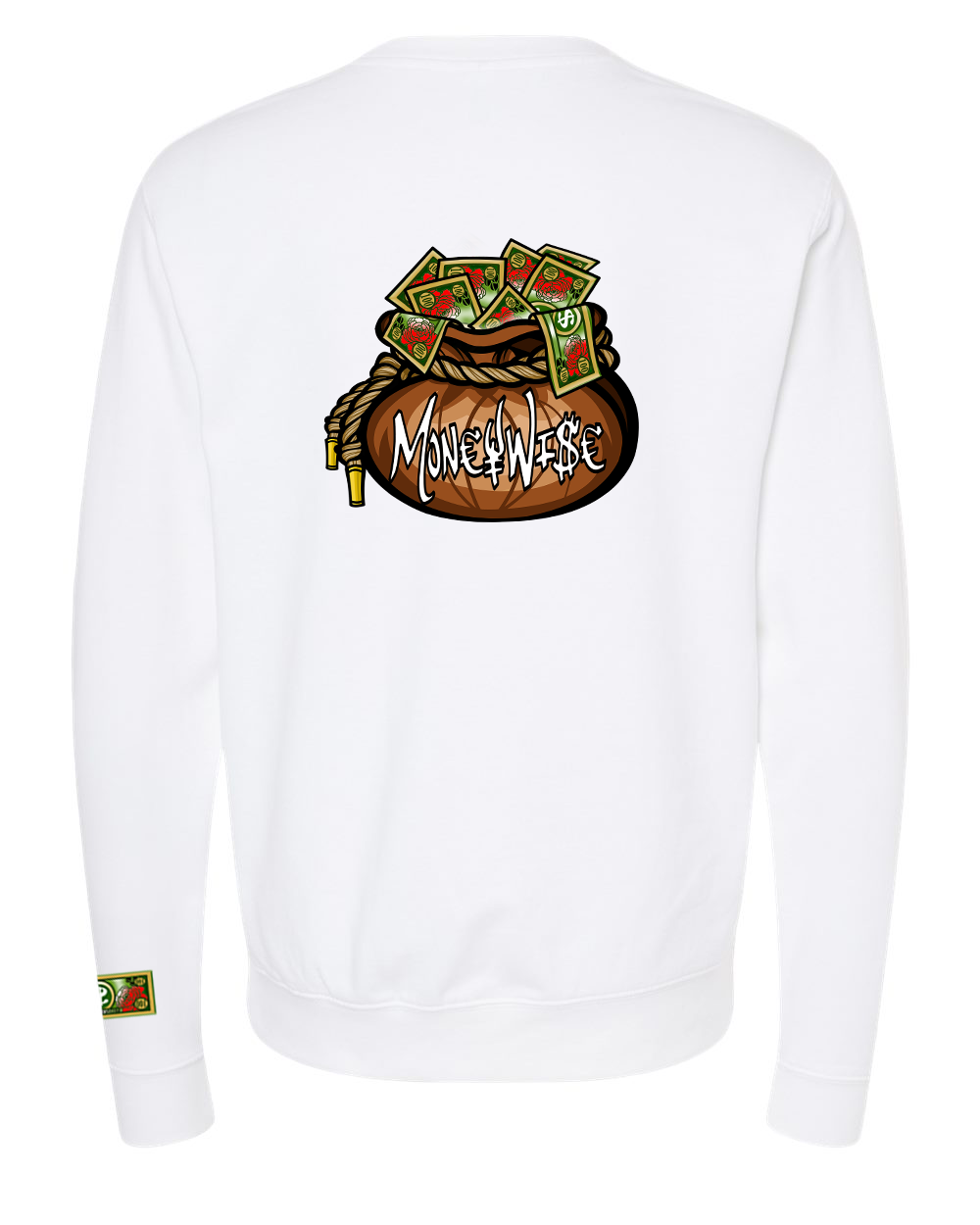 Crewneck Embroidered Front/Printed Back