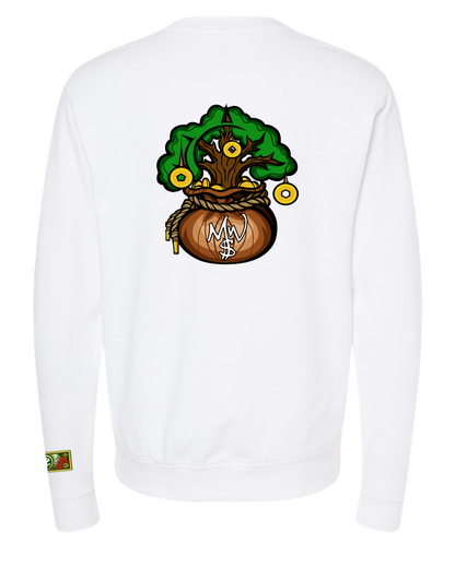 Crewneck Embroidered Front/Printed Back