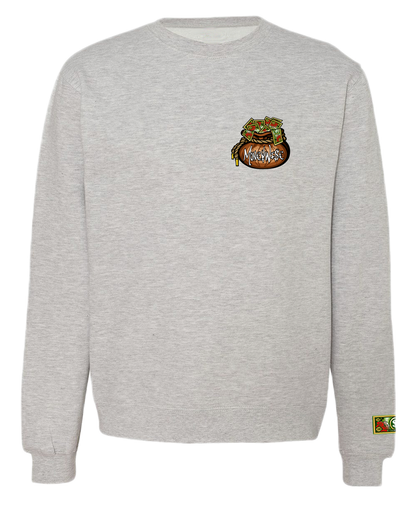 Crewneck Embroidered Front/Printed Back